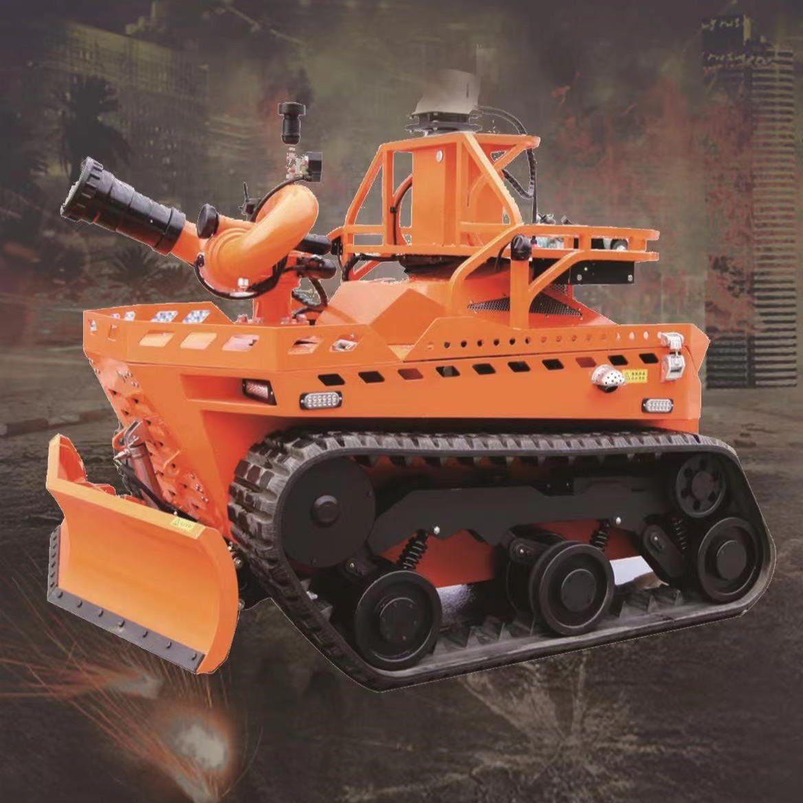 Diesel Fire Fighting Detection Robot